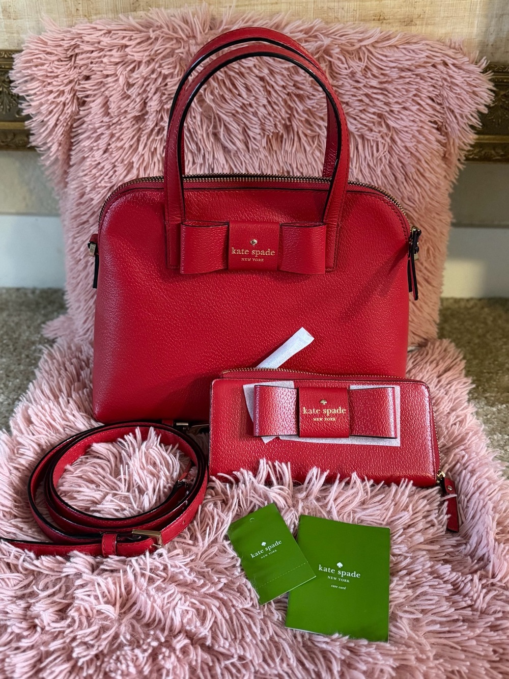 kate spade matthews street Satchel with Matching Wallet